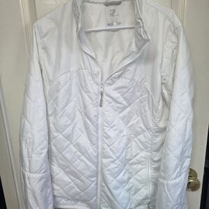 Women's White Quilted Jacket By Cutter And Buck